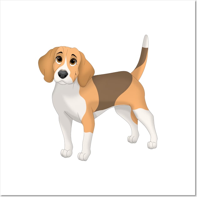 Beagle Dog Wall Art by millersye